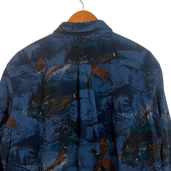 Croft & Barrow pheasant patterned button down shirt - Picture 8 of 8